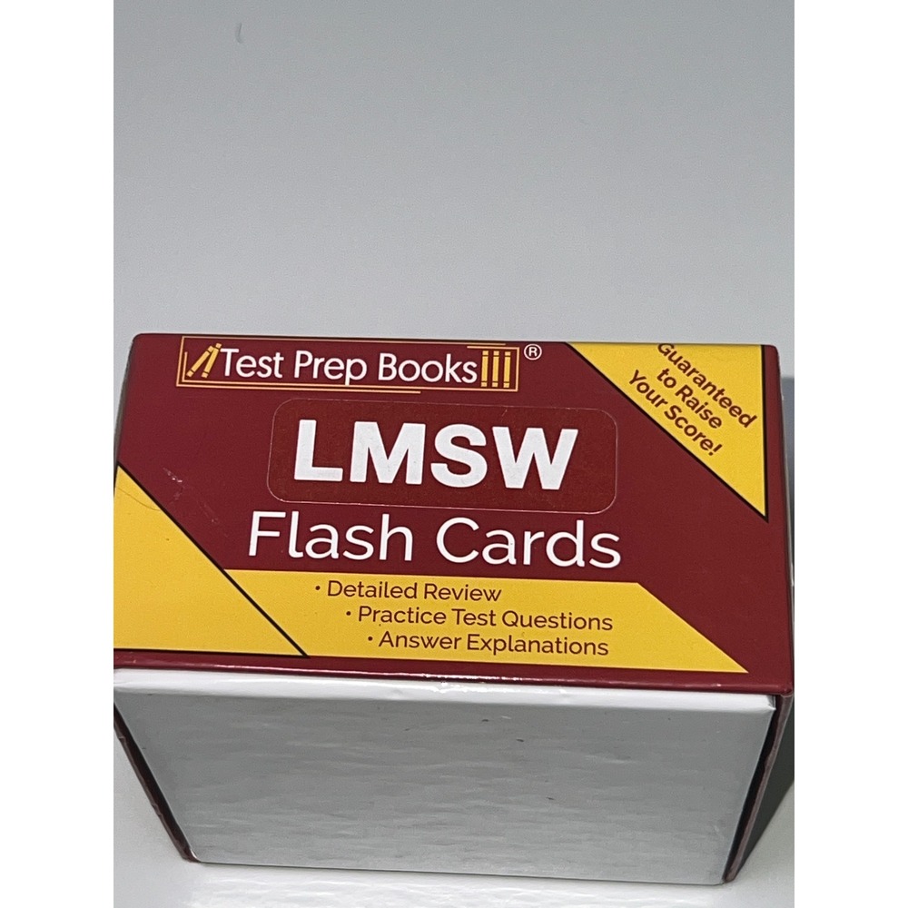 Test Prep Books LMSW Flash Cards Social Work Exam Study Guide Practice Questions - Picture 6 of 7